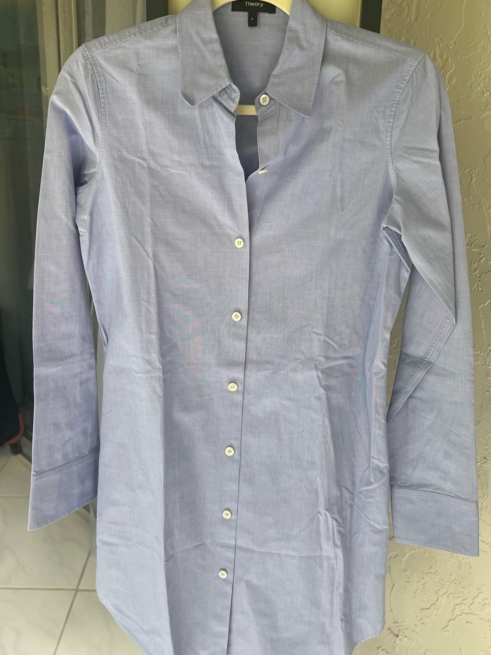 Theory Light Blue Mini Dress